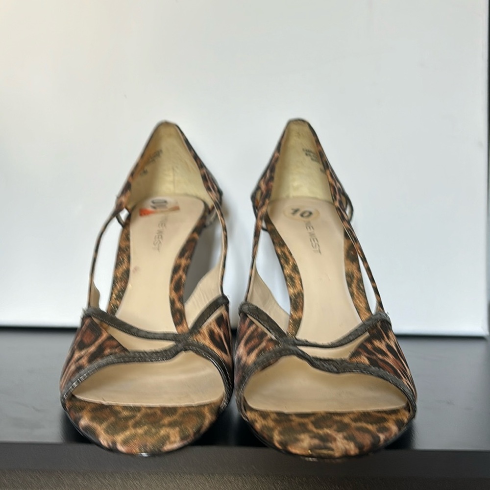 nine west cheetah print heels